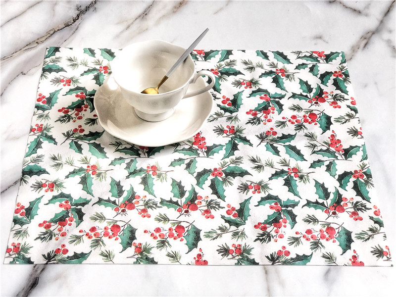 Printed Paper Placemat Christmas