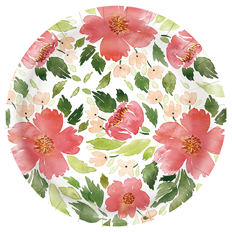Paper Plate Floral 9