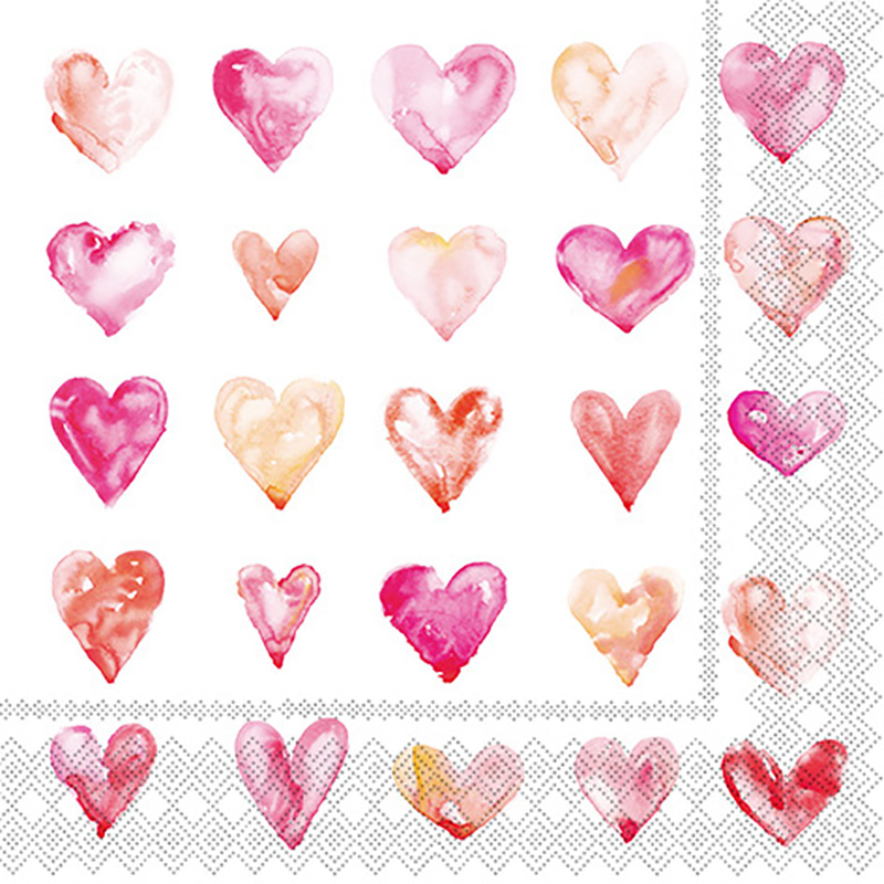 Valentine's Sweet Painted Hearts