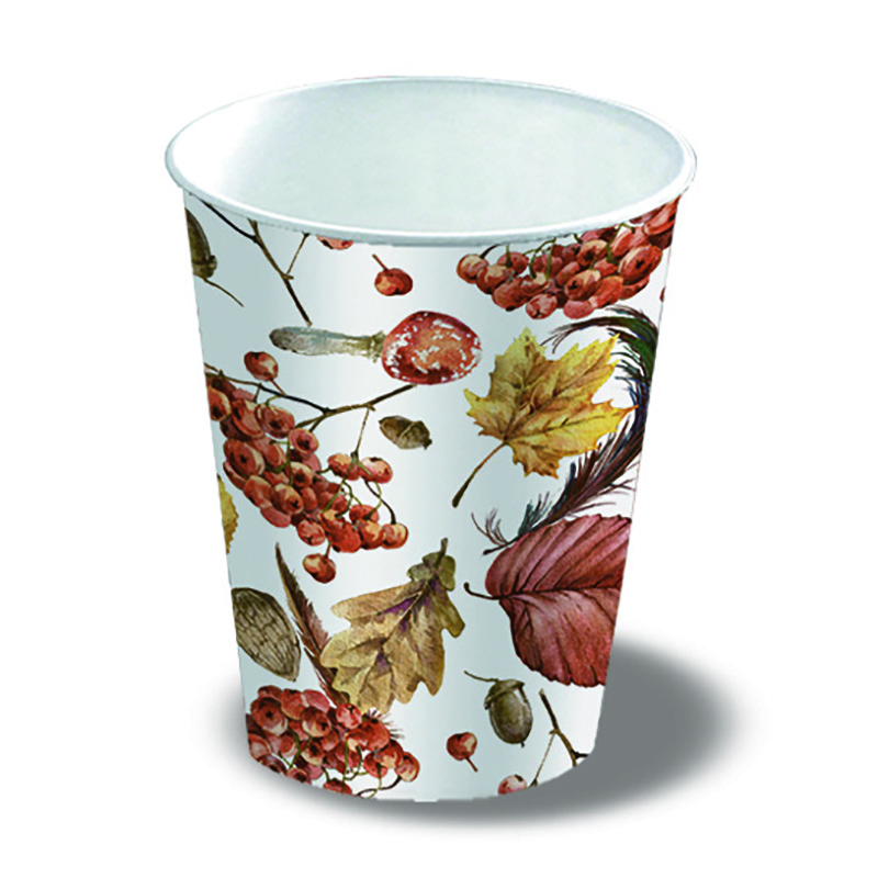 A harvest autumn paper cup