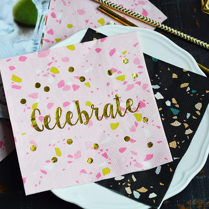 Gorgeous napkins are perfect for a stunning celebration