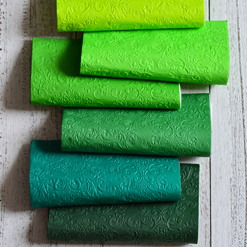 Full Embossed Solid Color Printed Paper Napkin