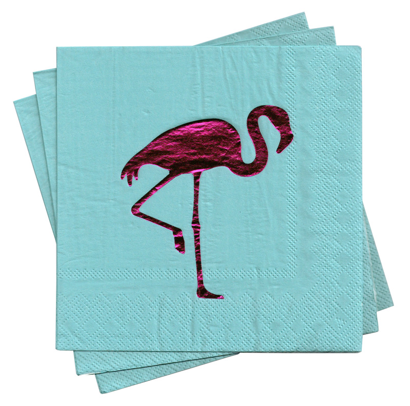 Flamingo Foiled Napkins