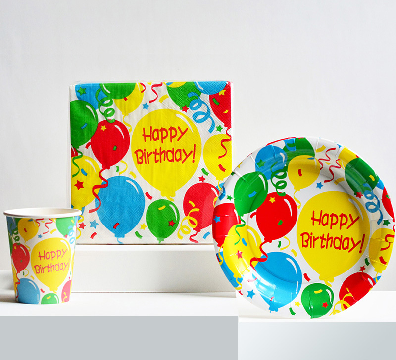 Birthday Party Favors with Colorful Balloons