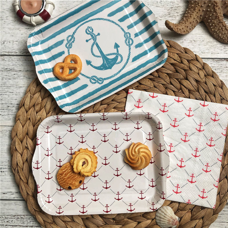 Anchor Snack Plate with Handles