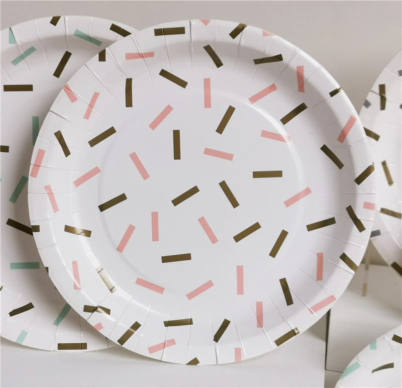Confettis Paper Dinner Plate