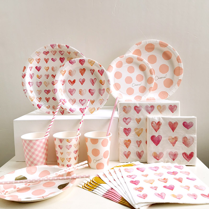 Valentine's Party favors Sweet painted hearts
