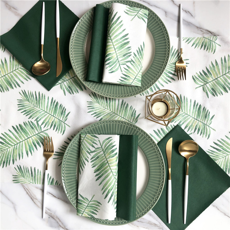 Airlad Table Runner Palm Leaf