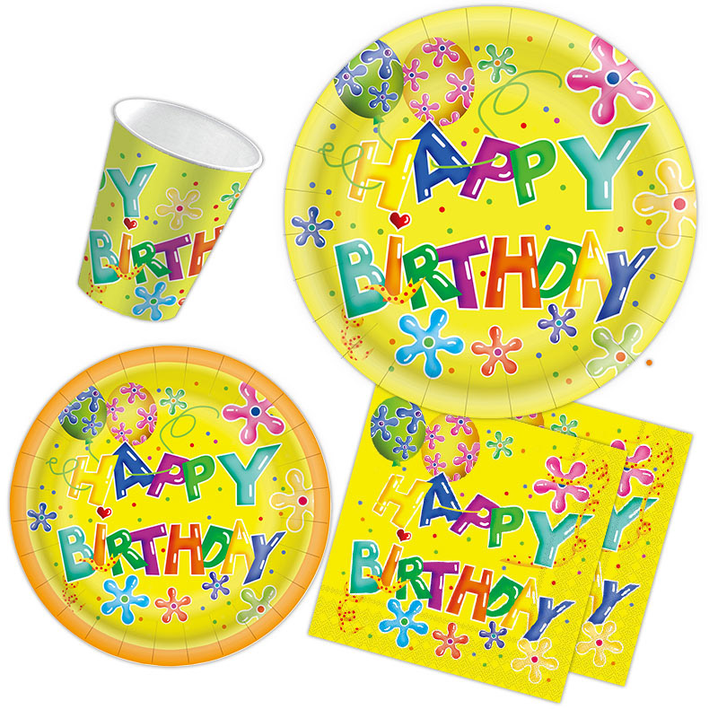 Birthday party Colorful confettis bring laughter