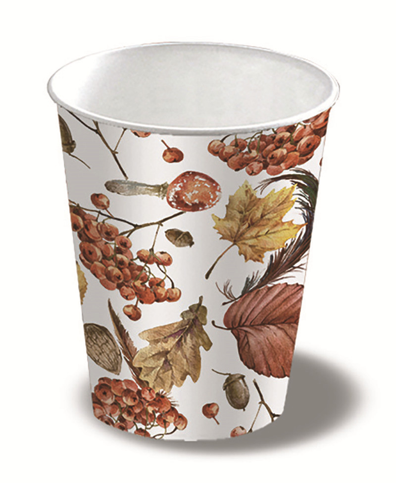 Paper Cup 9oz Autumn