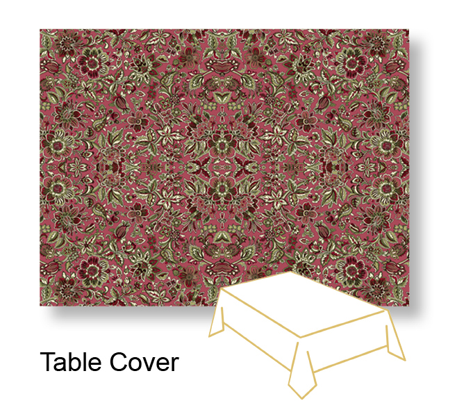 Paper Table Cloth Flowers