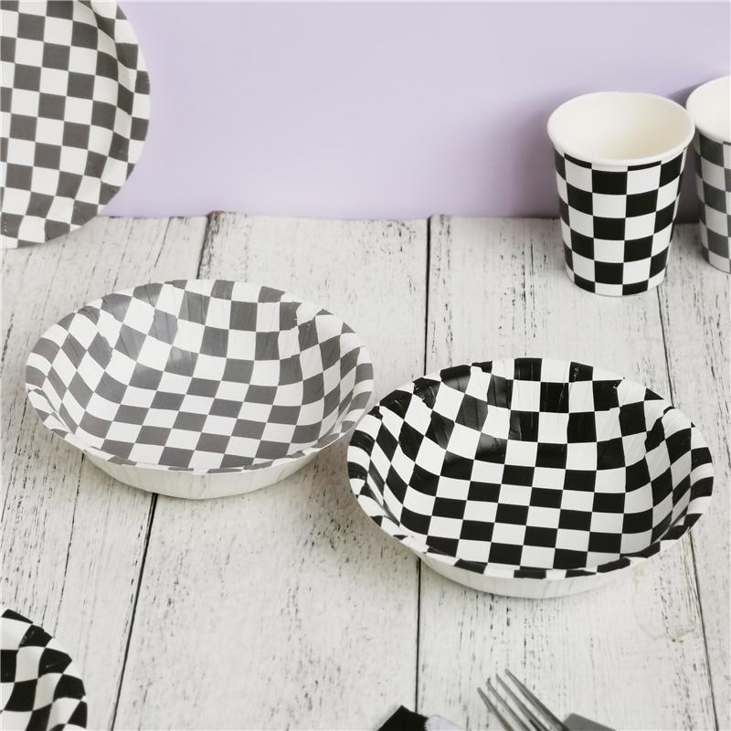 Paper Bowl Checkers