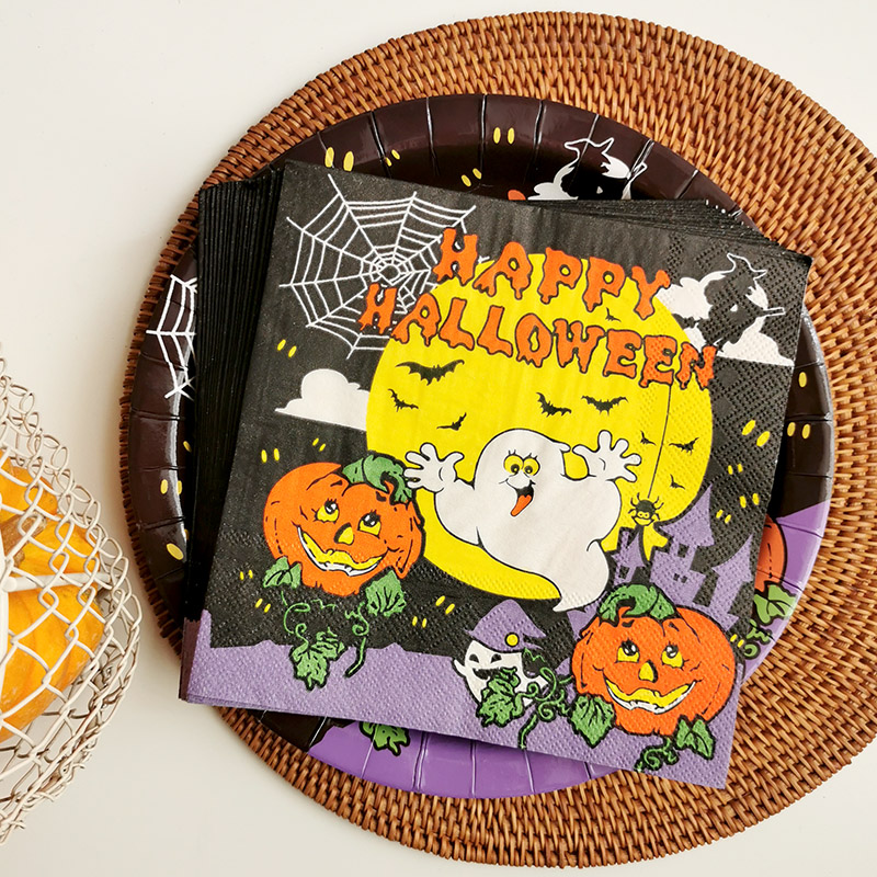 Halloween Pumpkin Paper Napkins